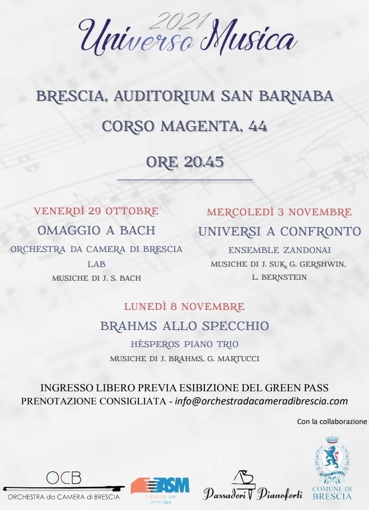 Universo Musica 2021 - Orchestra da Camera di Brescia